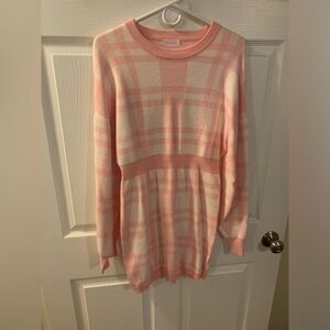 Pink lily- pink sweater dress